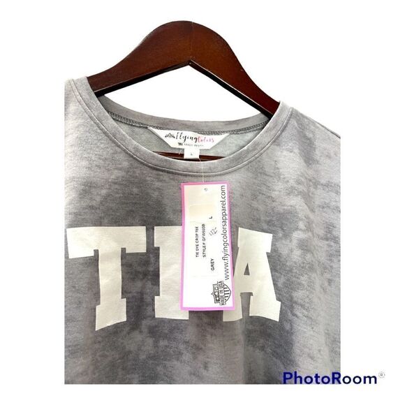 𝅺nwt Flying colors TPA tie dye crop tee size large - Picture 3 of 3